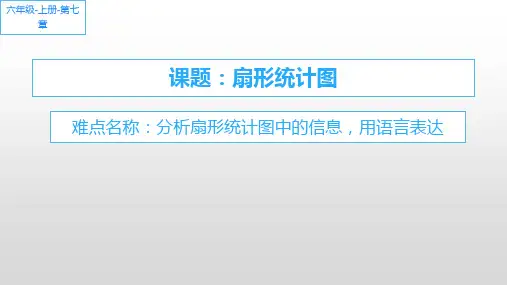 六年级上册数学课件扇形统计图人教版(共16张)