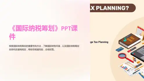 《国际纳税筹划》课件