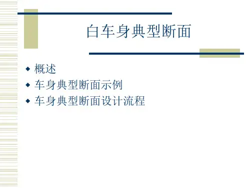 白车身典型断面