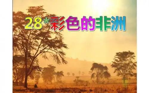 28 彩色的非洲  课件(48张PPT)五年级语文(下)人教版