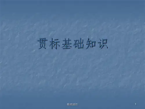 贯标基础知识
