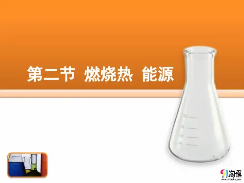课件14：1.2 燃烧热 能源