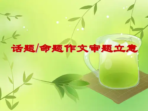 作文审题立意