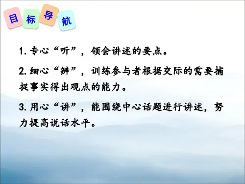 口语交际讲述PPT课件