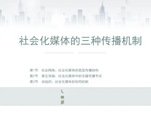 社会化媒体课件：社会化媒体的三种传播机制