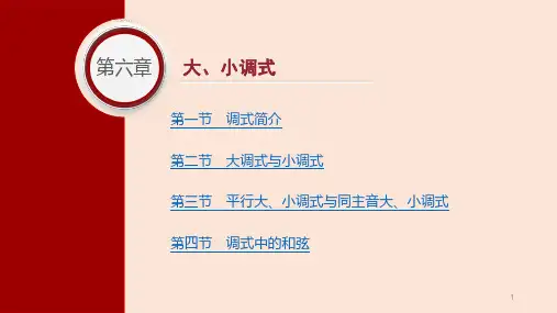 《基本乐理》课件——第六章-大、小调式