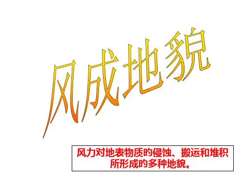 风成地貌优质获奖课件
