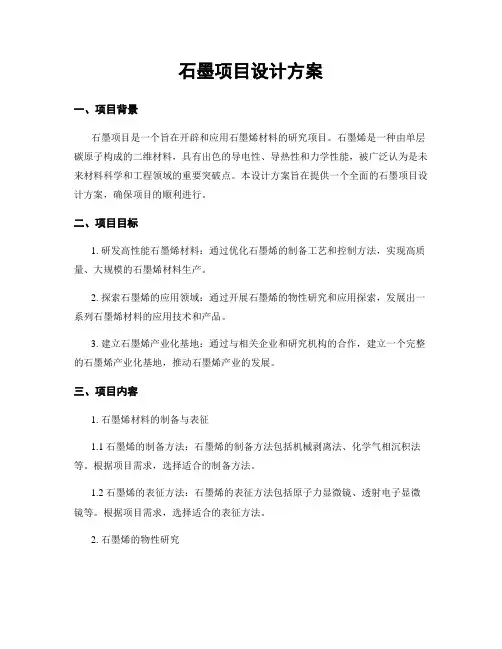 石墨项目设计方案