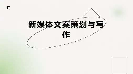 新媒体文案策划与写作