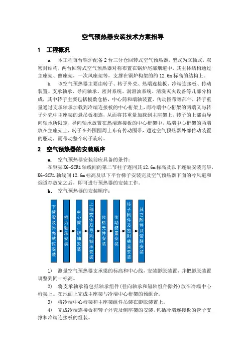空气预热器安装技术方案指导 