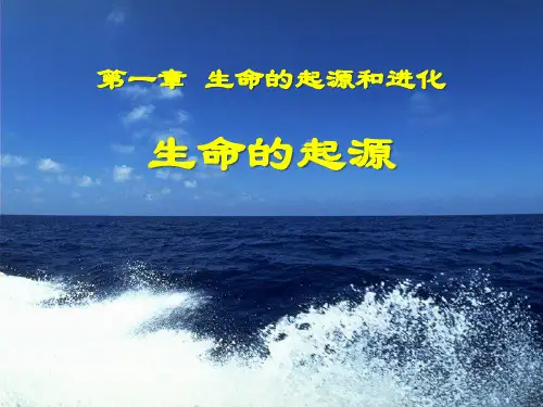 《生命的起源》PPT