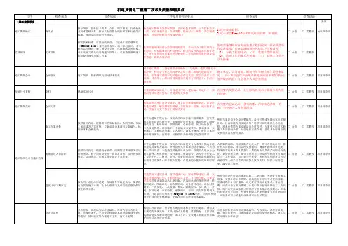 机电工程施工技术及质量控制要点20120515