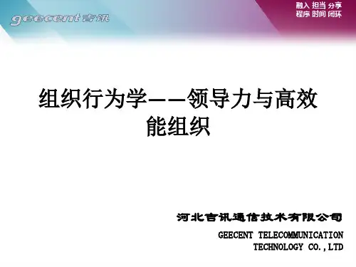 领导力与高效能组织