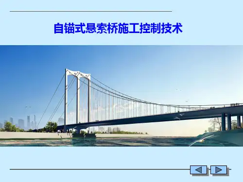 自锚式悬索桥施工控制技术(图文并茂)--113页