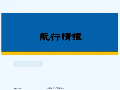 航行情报(2019)-PPT