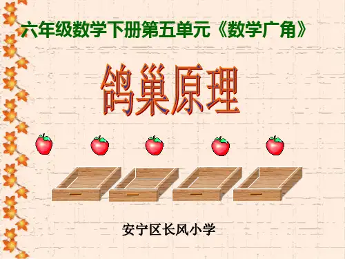 六年级下册数学课件数学广角鸽巢问题人教版 (7)PPT(共11页)PPT