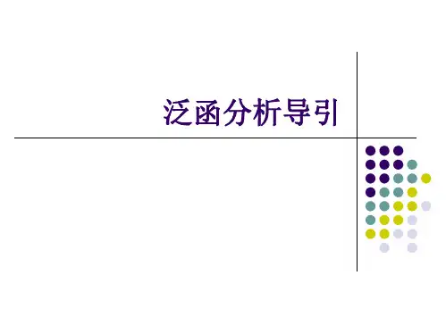 (53页PPT幻灯片修改版)泛函分析课件