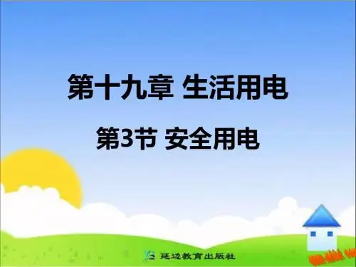 第十九章 安全用电