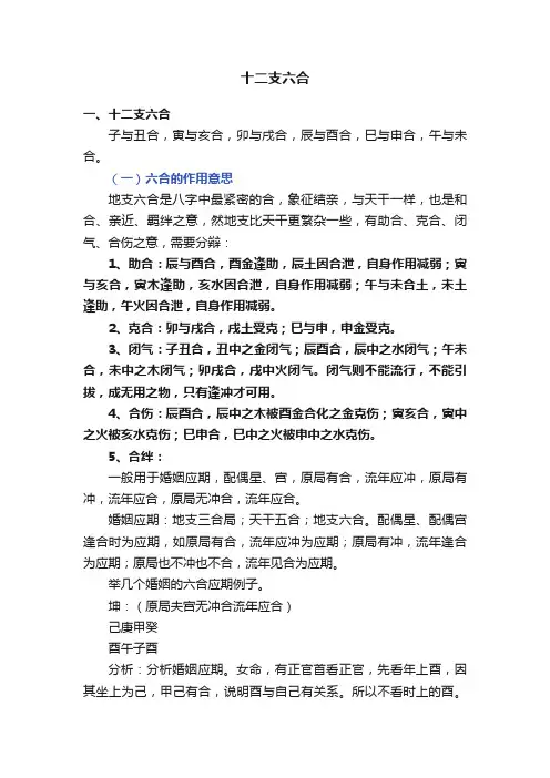 十二支六合