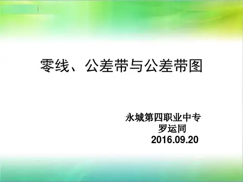 零线、公差带和公差带图