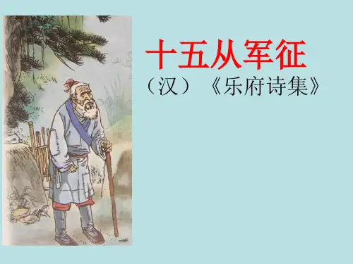 《十五从军征》精品PPT课件