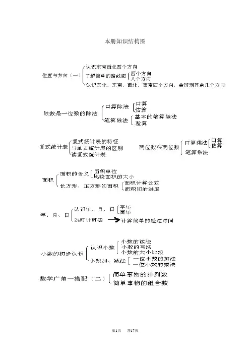 小学三年级下册数学 第一单元位置与方向(一)单元教案(含三维目标)
