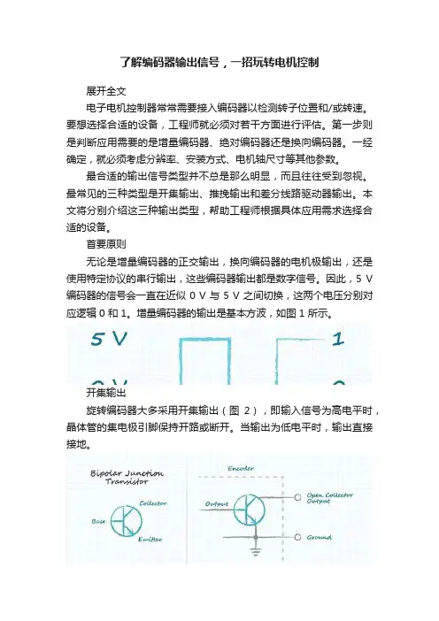 了解编码器输出信号，一招玩转电机控制