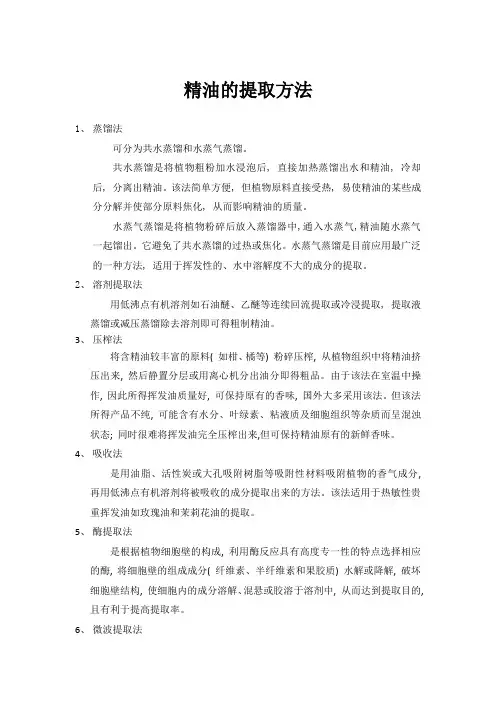 橘皮精油提取的方法