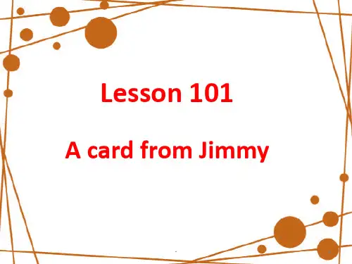 新概念第一册Lesson101-102PPT课件