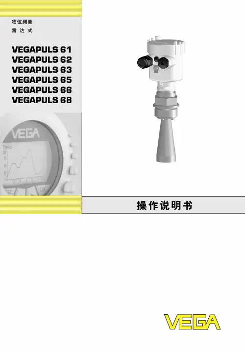 VEGA雷达液位计操作说明书