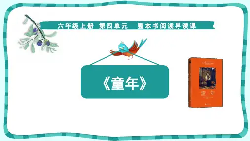 《童年》整本书阅读导读课课件