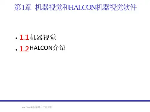教学课件：《HALCON编程及工程应用》刘国华