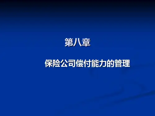 8保险公司偿付能力的管理