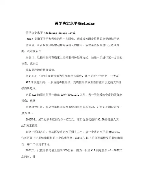 医学决定水平(Medicine