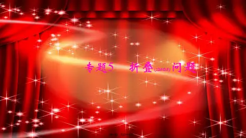 中考数学二轮复习 专题5 折叠问题课件