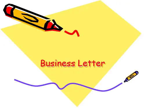 常用商务信函的格式和范例business letter