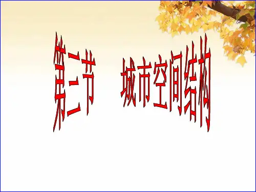 鲁教版高中地理必修2第2单元第3节城市空间结构(共40张PPT)