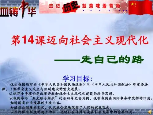 迈向社会主义现代化 PPT课件5 北师大版
