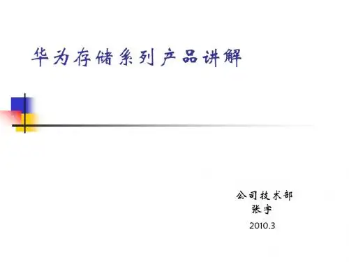 公司华为存储系统文档