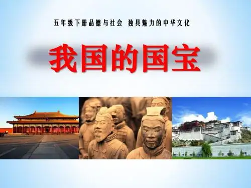 《我国的国宝》独具魅力的中华文化PPT课件2 (共17张PPT)