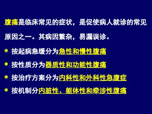 诊断学精品腹痛共30页