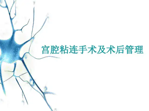 【医学课件】宫腔粘连手术及术后管理