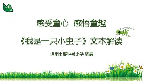 《我是一只小虫子》文本解读