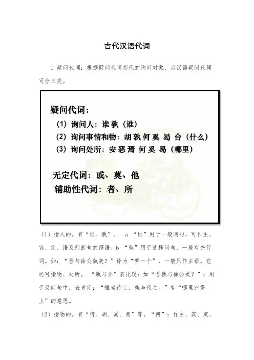古代汉语代词