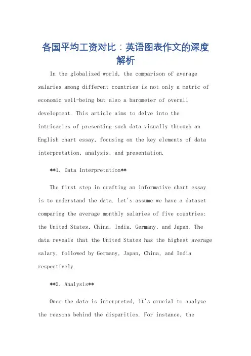 各国平均工资英语图表作文