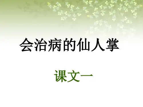 《会治病的仙人掌》课文一PPT课件
