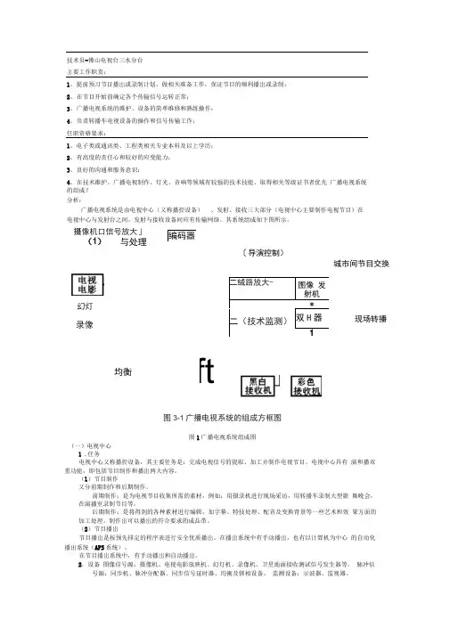 广播电视系统的组成