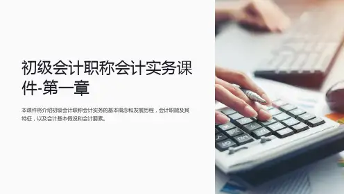 初级会计职称会计实务课件-第一章