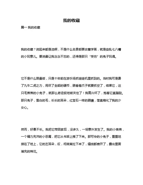 作文《我的收藏》