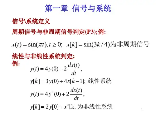 信号与系统复习课件全